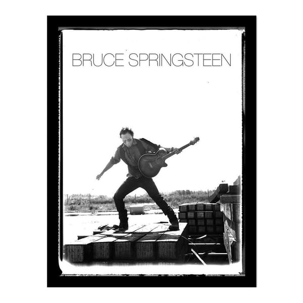 Bruce Springsteen Pose Framed Poster