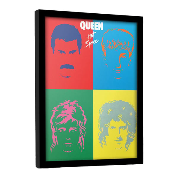 Queen Hot Space kehystetty juliste