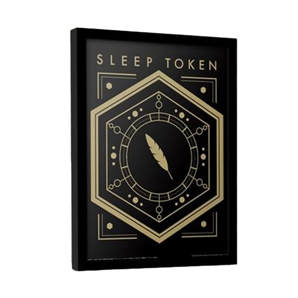 Sleep Token Feathered Host Inramad Affisch