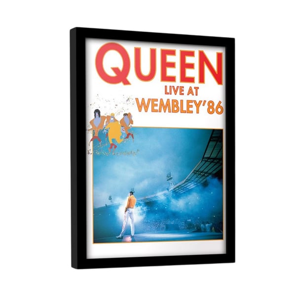 Queen Live At Wembley 86 Kehystetty Juliste