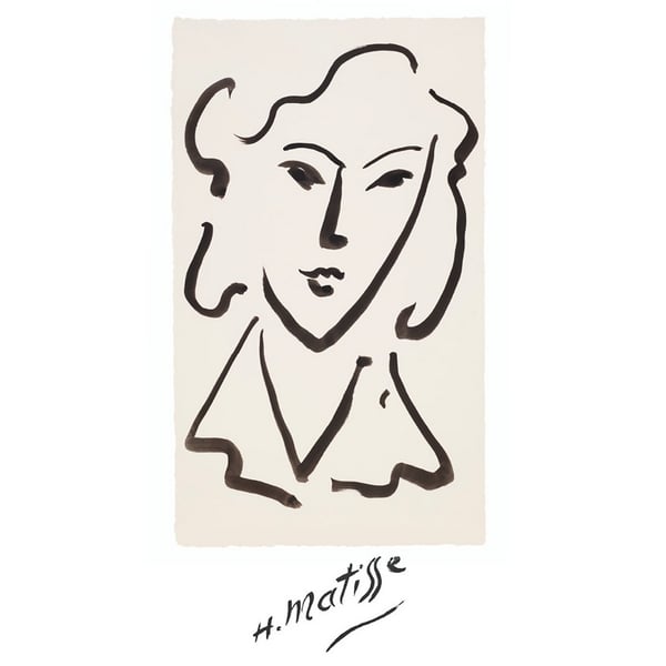Henri Matisse Le Tete De Femme Print