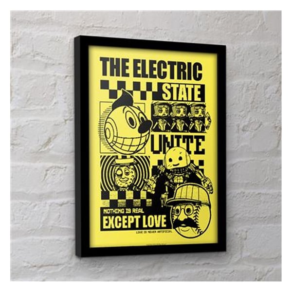 The Electric State Unite Inramad Affisch