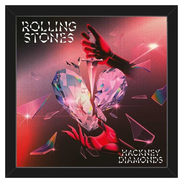 The Rolling Stones Hackney Diamonds Album Cover Framed Poster