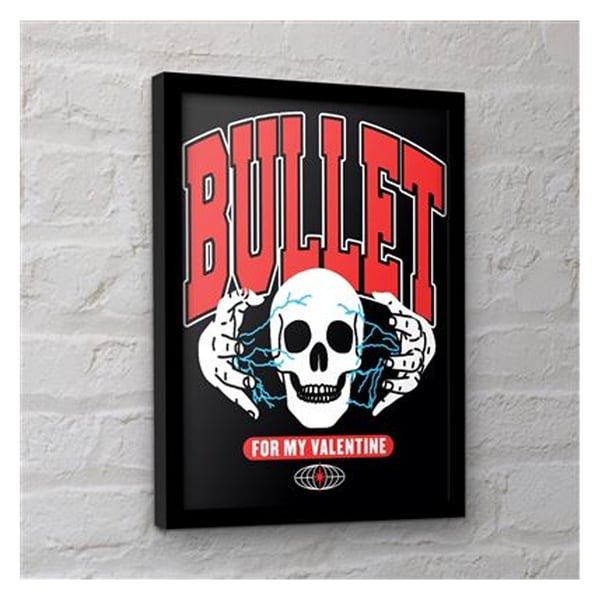 Bullet For My Valentine Skull Framed Poster