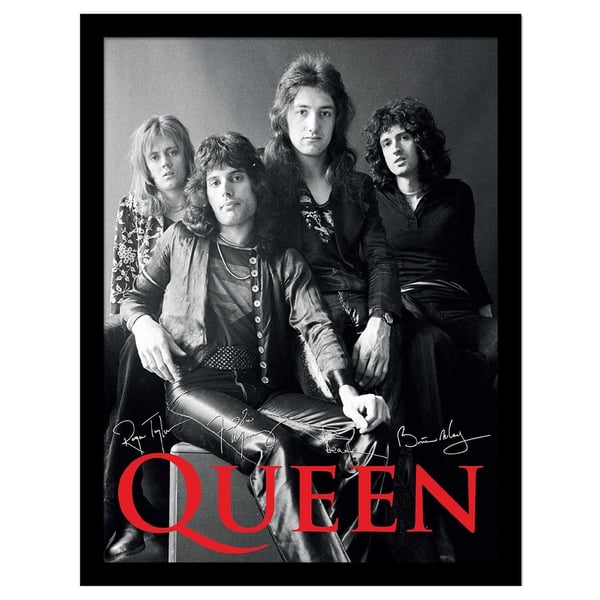Queen Group Photo Framed Poster