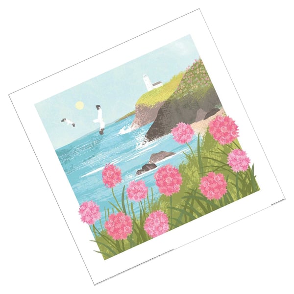 Tall Boy Prints Cornwall Coast Print