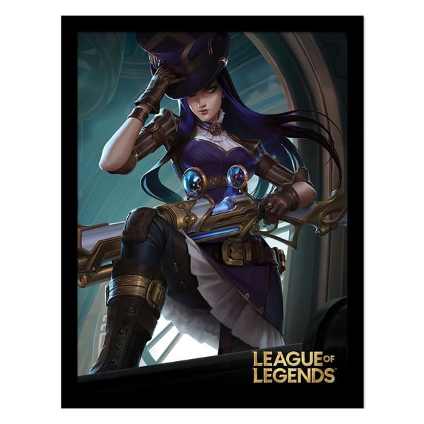 League Of Legends Caitlyn Framed Poster