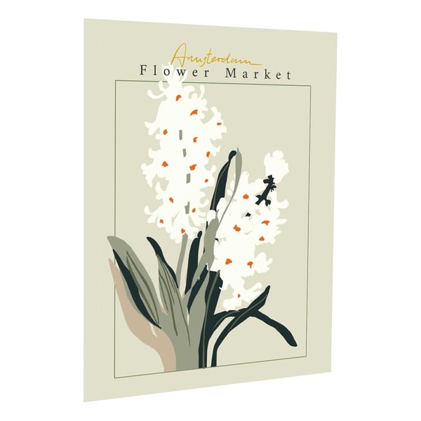 Annick Flower Market Amsterdam -juliste