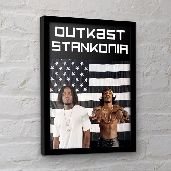 Outkast Flagga Inramad Poster