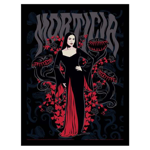 Wednesday Morticia Addams Framed Poster