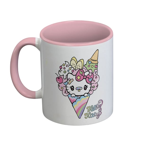 Hello Kitty Glass Inner Two Tone Mugg