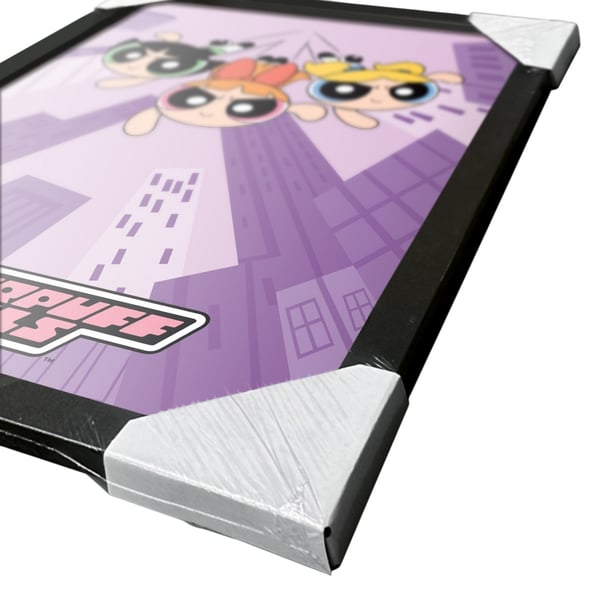 Powerpuff Girls violetti kehystetty juliste