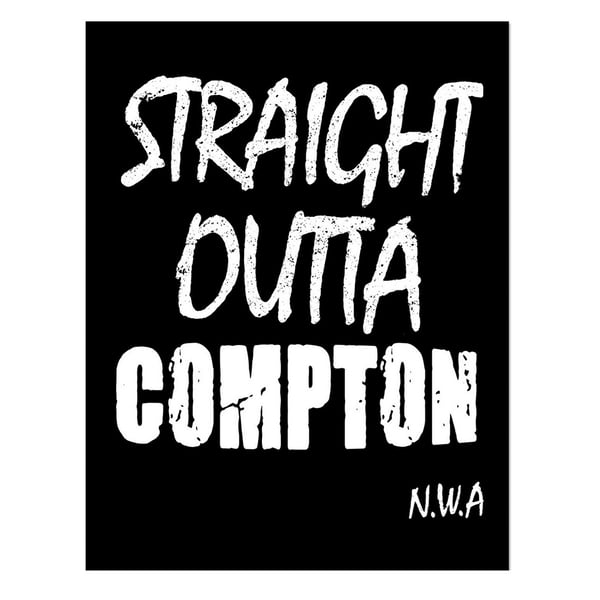 Eazy-E Straight Outta Compton Framed Poster