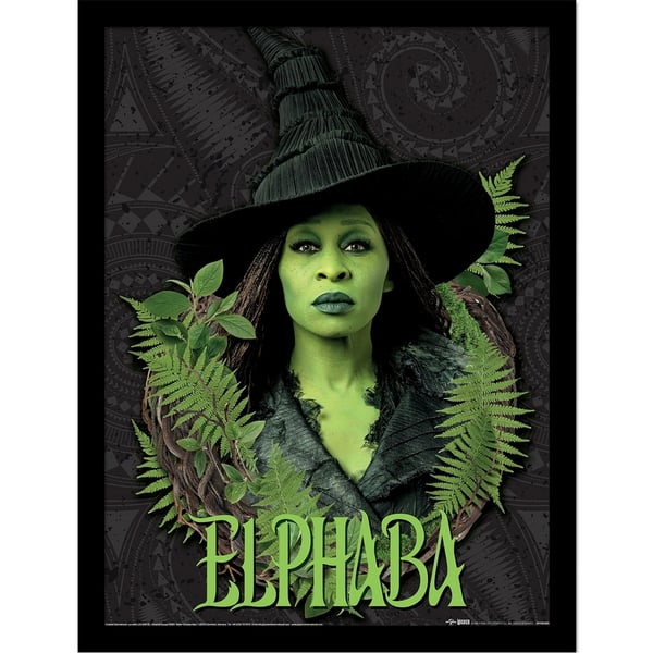 Wicked Elphaba Leaves Framed Poster