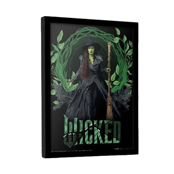 Wicked Elphaba pyöreäkehys kehystetty juliste
