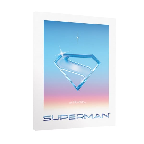 Superman 2025 Logotyp Canvastryck