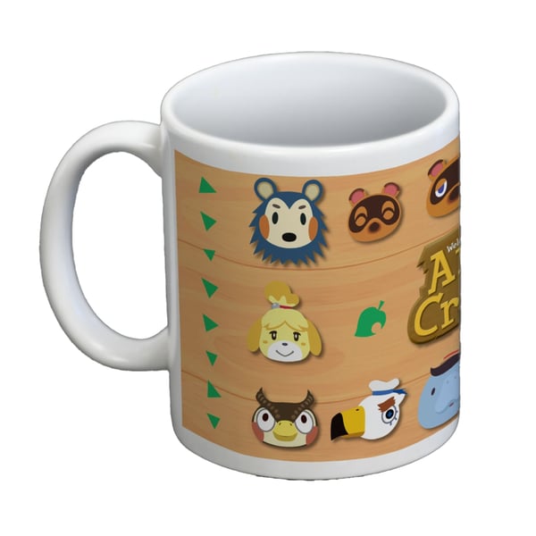 Animal Crossing -hahmojen kasvot muki