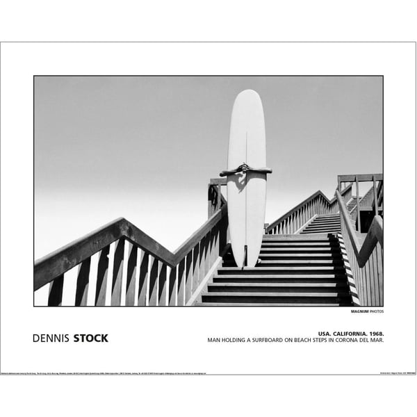 Magnum Dennis Stock-USA California Surfboard Paper Print