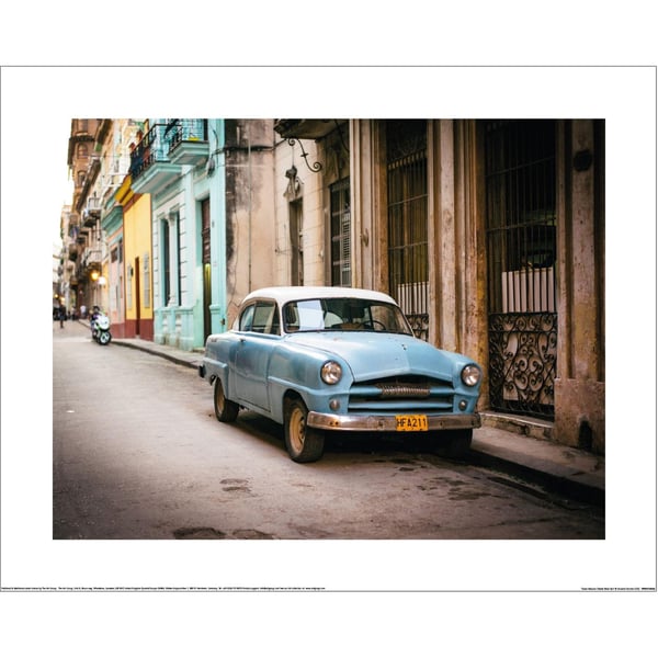 Howard Shooter Cuba Havana Classic Car Blue Print