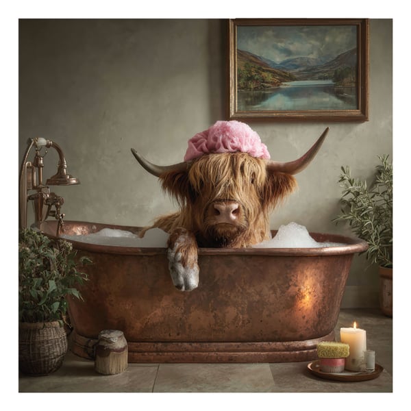 Highland Games Bathing Beauty Plaque