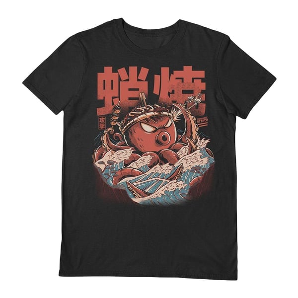 Ilustrata Unisex Aikuisten Takoyaki Attack T-paita