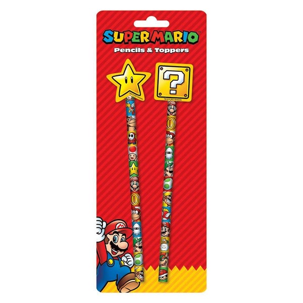 Super Mario -väripalikkakynäsetti (2 kpl:n pakkaus)