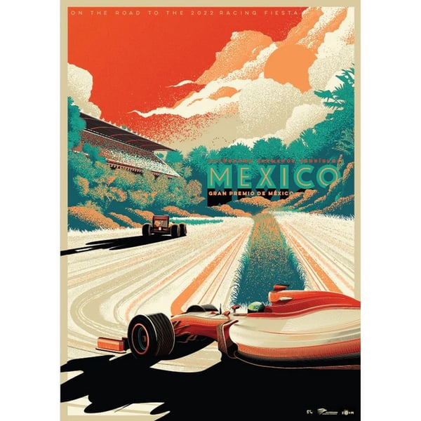 Zoom Mexico Formula 1 Poster