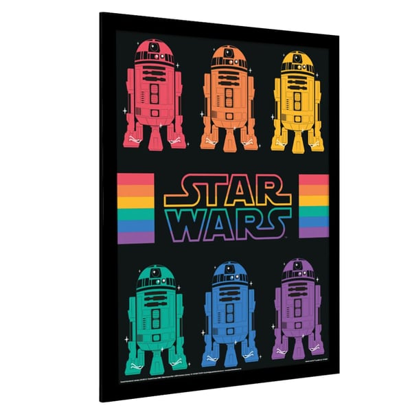 Star Wars Pride Regnbåge R2-D2 Affisch