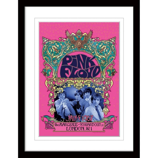 Pink Floyd 1967 Indrammet plakat