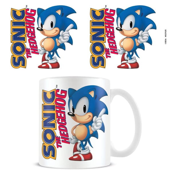 Sonic The Hedgehog Krus med klassisk gaming-ikon