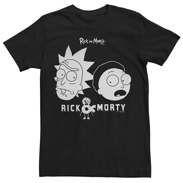Rick And Morty Unisex Aikuisten Kasvot T-paita