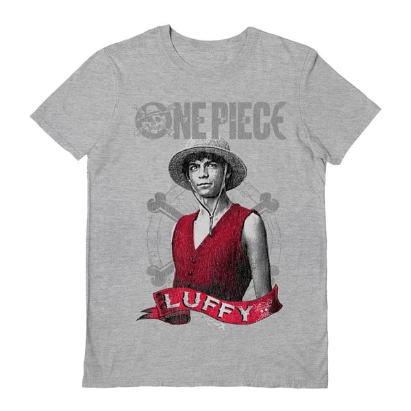 One Piece Unisex Aikuisten Live Action Luffy T-paita