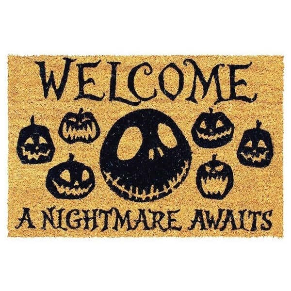 Nightmare Before Christmas En Mardröm Väntar Dörrmatta