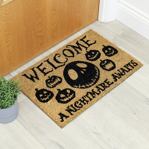 Nightmare Before Christmas En Mardröm Väntar Dörrmatta