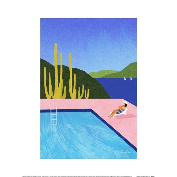 Henry Rivers Swimming Pool I Tryck