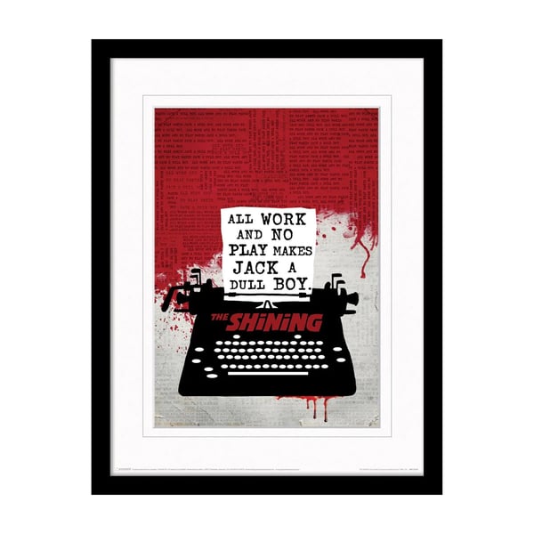 The Shining Typewriter Framed Art Print