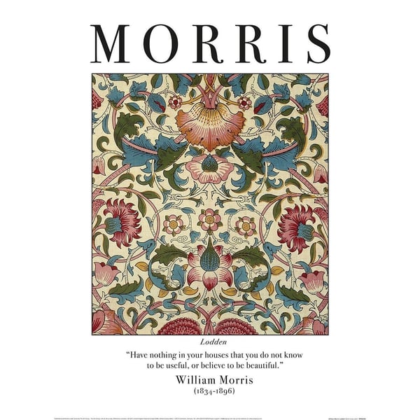 William Morris Lodden Papperstryck