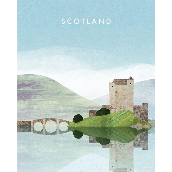 Henry Rivers Scotland Eilean Donan Castle Canvas Print