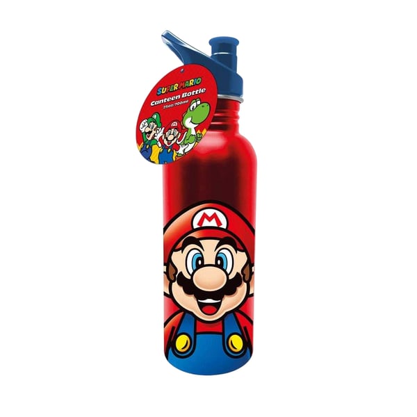 Super Mario Metal 700ml Water Bottle Super Mario Metal 700ml Water Bottle
