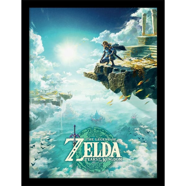 The Legend Of Zelda Tears Of The Kingdom Hyrule Skies Framed Poster