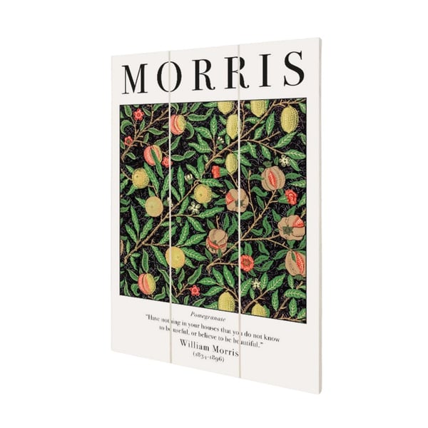 William Morris Granaattiomena miniprintti