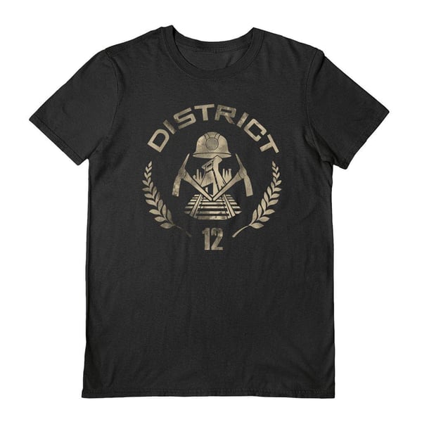 Hunger Games Unisex Adult District 12 T-Shirt