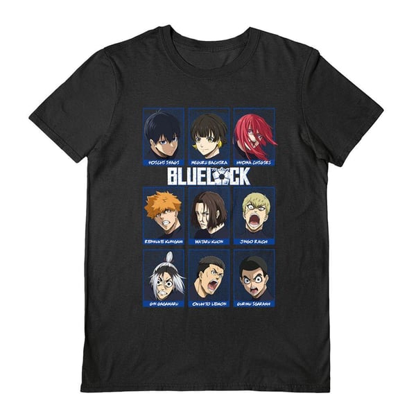 Blue Lock Unisex T-shirt med karaktärer för vuxna