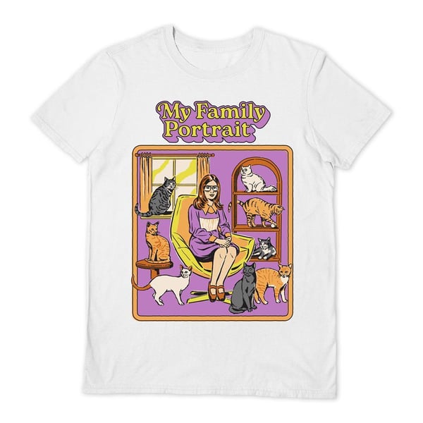 Steven Rhodes Unisex Aikuisten My Family Portrait T-paita