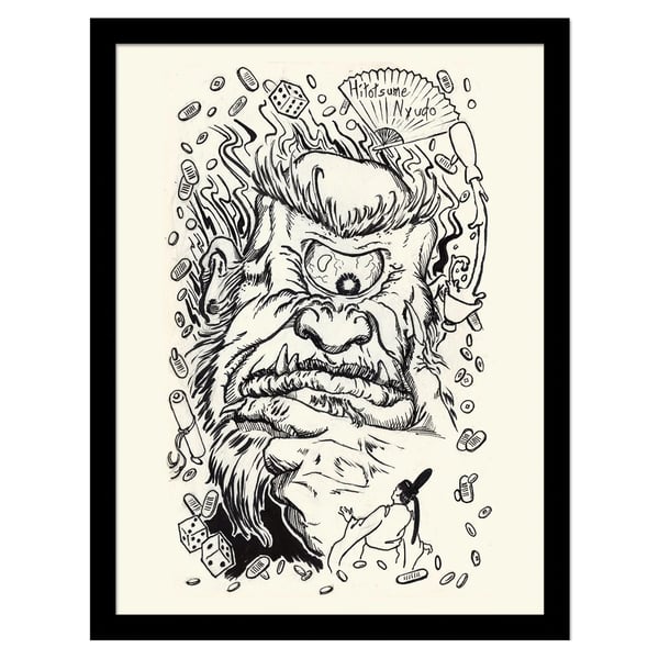 Piya Wannachaiwong Hitotsume Nyudo Framed Poster