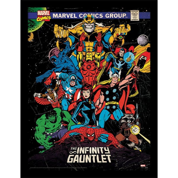 Avengers Infinity Gauntlet kehystetty juliste