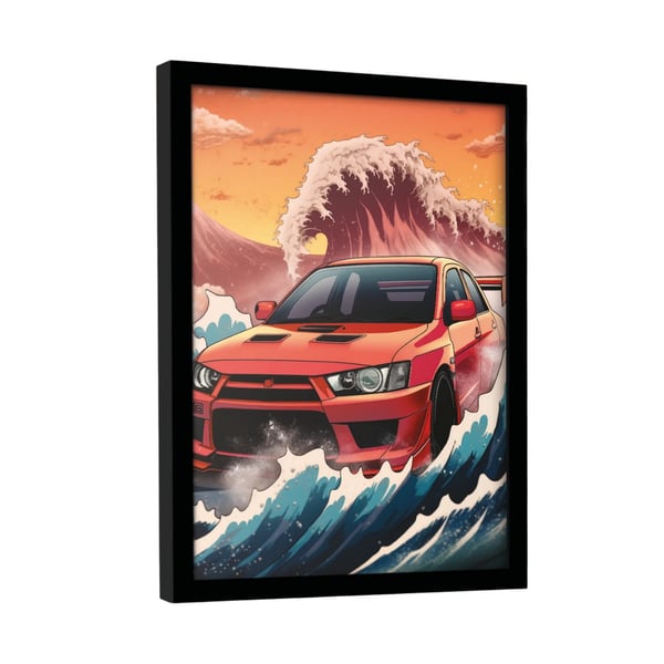 Wave Collection Wave Cars Evo Framed Poster