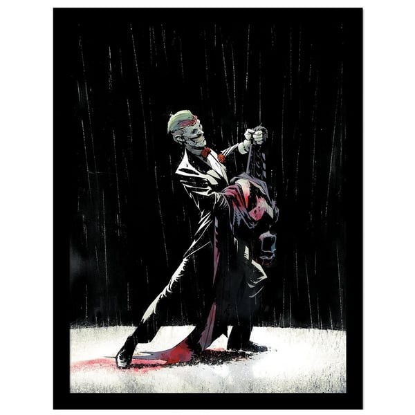 Batman Joker Dance Framed Poster