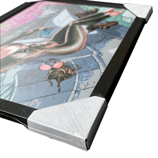 Batman Catwoman Around Comic Cover Framed Poster