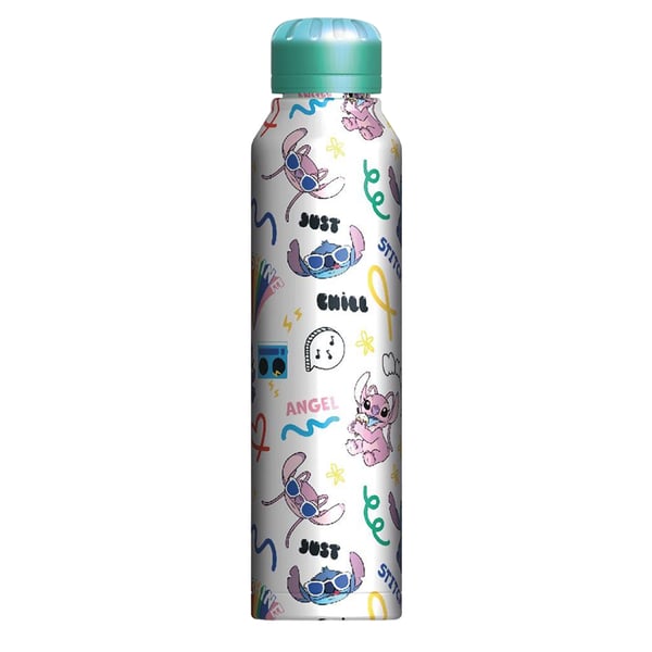 Lilo & Stitch You´re My Fave Slim Stitch & Angel Metal Water Bottle